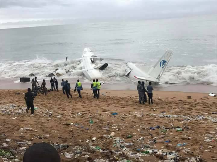 COTE D’IVOIRE  :urgent  /un avion vient de s’écraser en mer