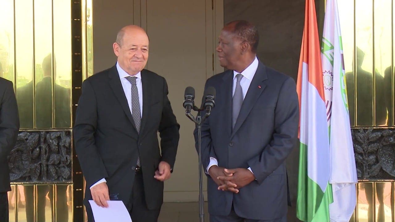 Le Drian à Abidjan pour…une probable candidature de Ouattara?