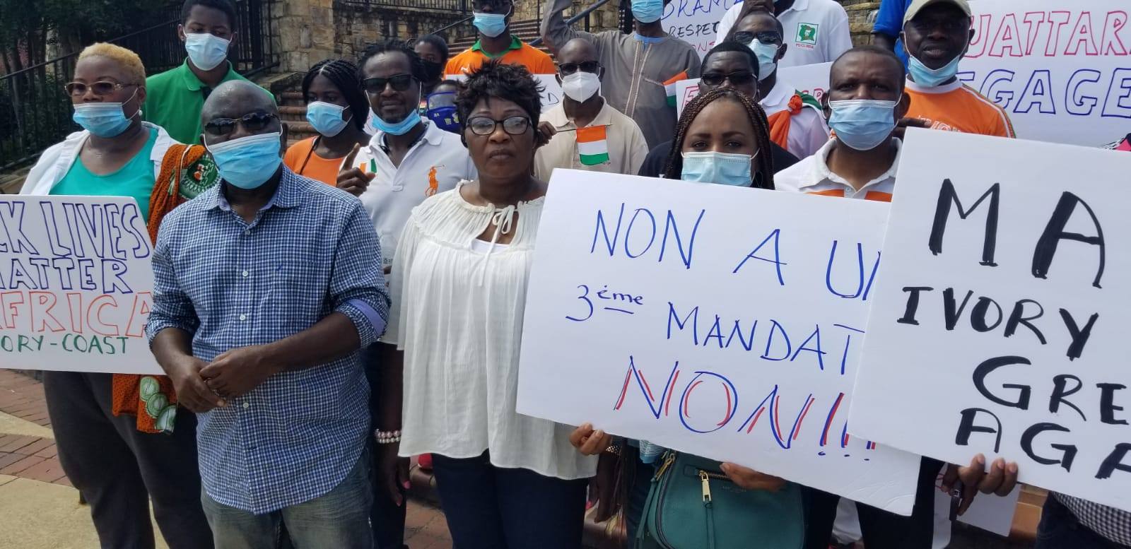 Les ivoiriens d’Atlanta rejettent en bloc le 3eme mandat de Ouattara.